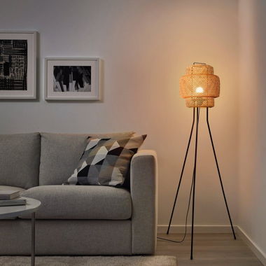 Lampadaire en bambou