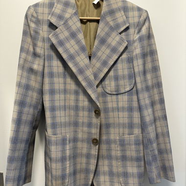 Giacca vintage artigianale a quadri – Pezzo unico