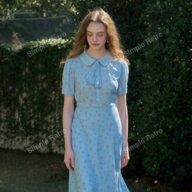 Simple Retro Maxi Dress – Preloved & Like New