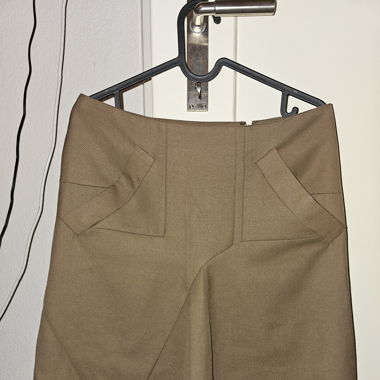 Jupe trapèze Chloé T 36 marron élégante chic 