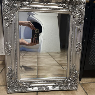 Silver Baroque Mirror