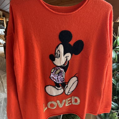 Maglione Mickey rosso Grace