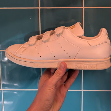 Stan Smith à scratch blanches & or taille 43 1/3