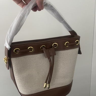 Borsa a secchiello marrone