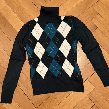 Maglione Yessica S a collo alto Argyle