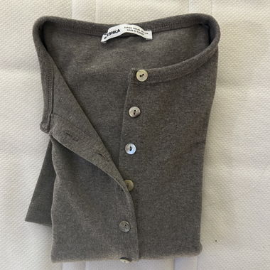 Brown Long-Sleeve Top