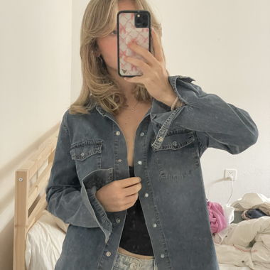 Giacca Overshirt in Denim