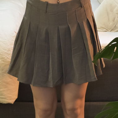 H&M grauer Plisseerock