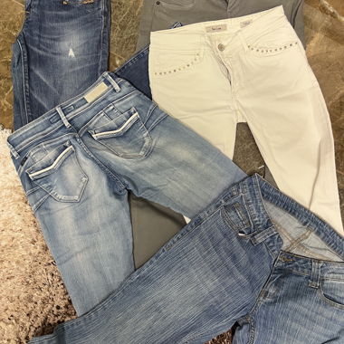 branded low rise vintage jeans box SIZE 38