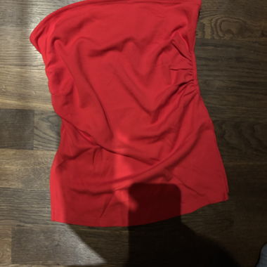 Red tube top