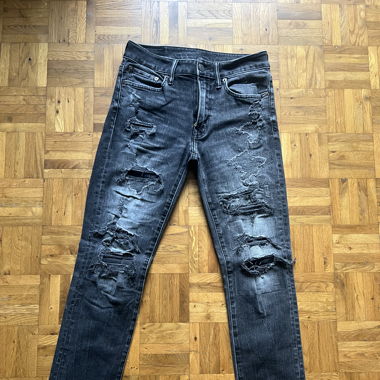 Jean Noir Destroy Effet Usé - Taille S