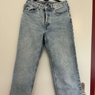 Light Blue Straight-Leg Jeans