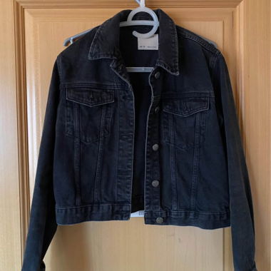 Giacca di jeans nera ASOS