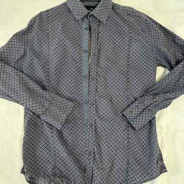 SOHO Men’s Shirt Size M Blue Patterned