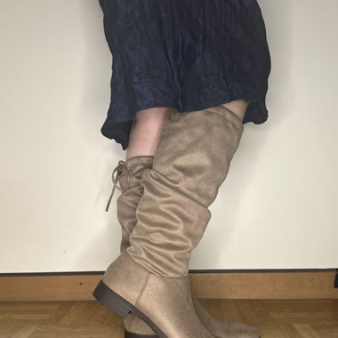 Stiefel grau-beige