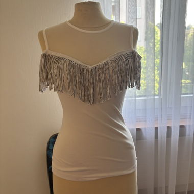 Guess T-Shirt mit Fransen