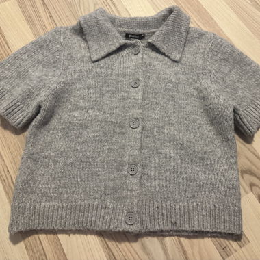 Cardigan in maglia grigio M