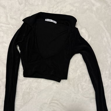 Crop-top noir