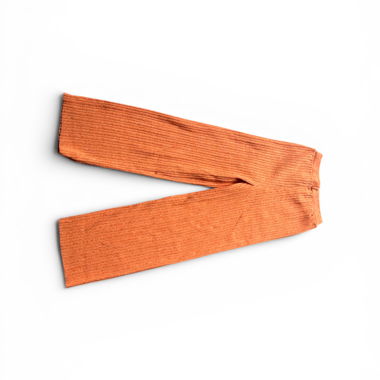 Leggings côtelés orange