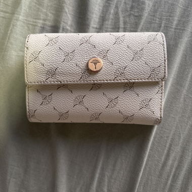 Beige Portemonnaie mit Muster