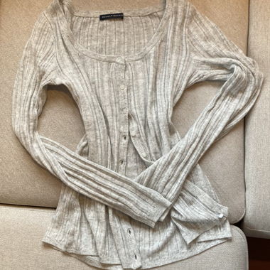 Cardigan Brandy Melville grigio carino