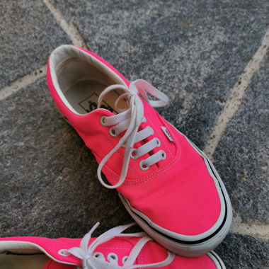 Neon pink vans