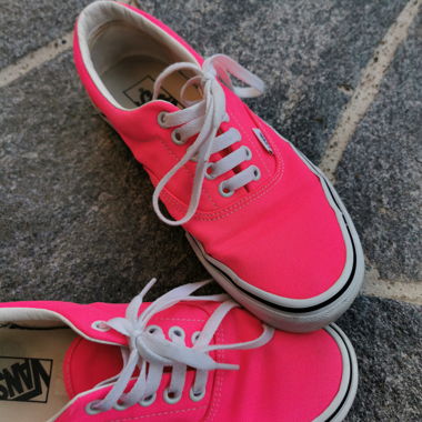 Neon pink vans