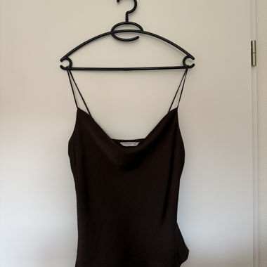 Brown Spaghetti Strap Top
