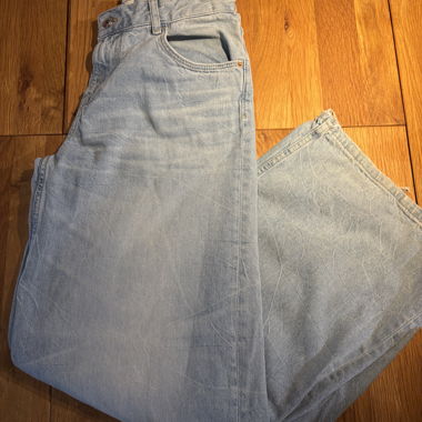 Light Blue Bershka Baggy Jeans