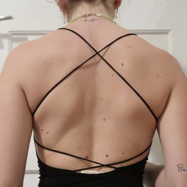 Rückenfreies Crop Top