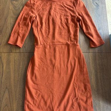 Oranges Topshop Kleid mit 3/4-Ärmeln