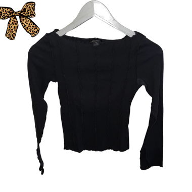 unique-cut black long-sleeve