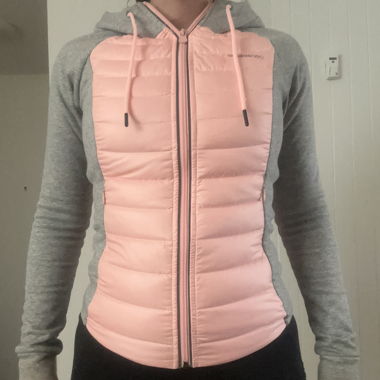 Adidas Neo Women’s Jacket grey/neon coral Y2K Style