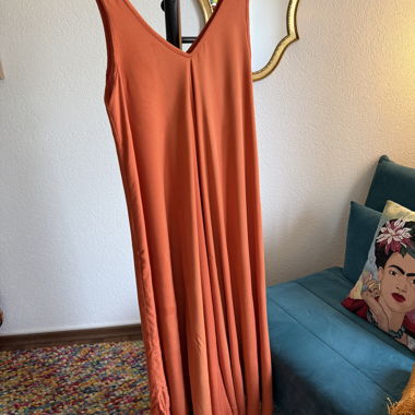 Maxi Summer Dress warm orange