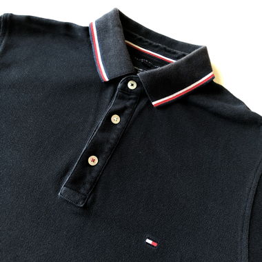 Polo Tommy Hilfiger Slim Fit Men Black M