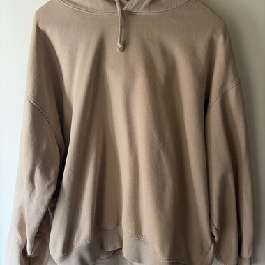 Felpa con cappuccio beige