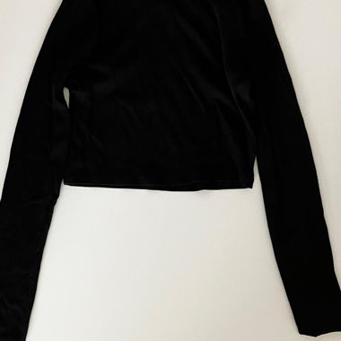 Top nero a maniche lunghe H&M