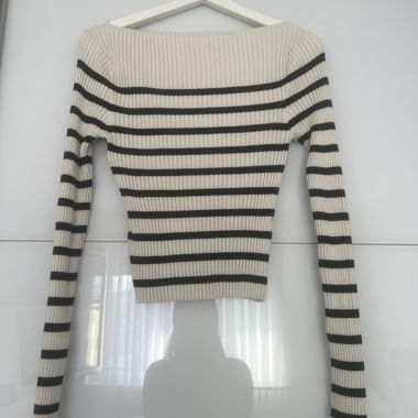 Maglione in maglia a righe