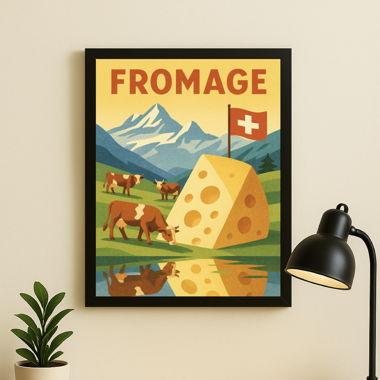 Cadre Photo Affiche suisse A4