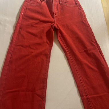 Pantalone rosso largo