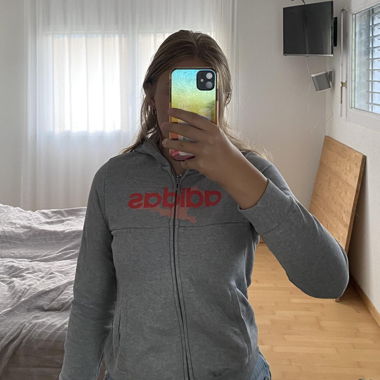 Felpa con cappuccio Adidas con zip