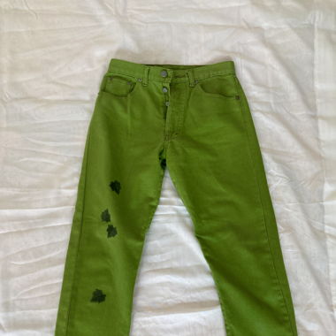 Grüne Jeans