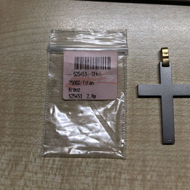Anhänger Kreuz Titan