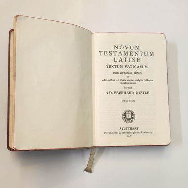 Antico Nuovo Testamento in latino, edizione 1936