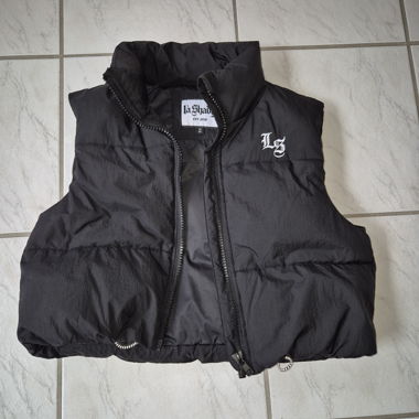 LA Shady Black "Daunen" Puffer Vest