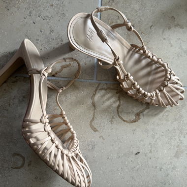 H&M braided heels