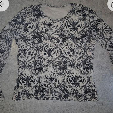 Langarmshirt mit Samtprint