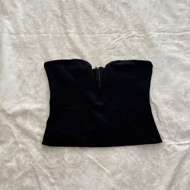 Top bustier noir Zara (bandage)