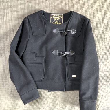 Veste caban laine crop