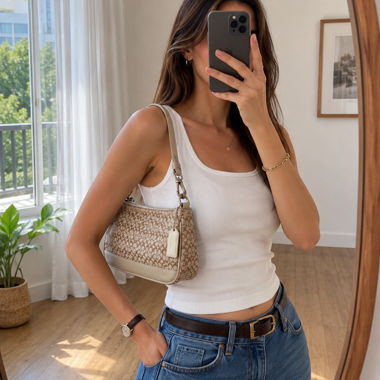 Schöne Coach Mini Bag – Y2K-Vibes